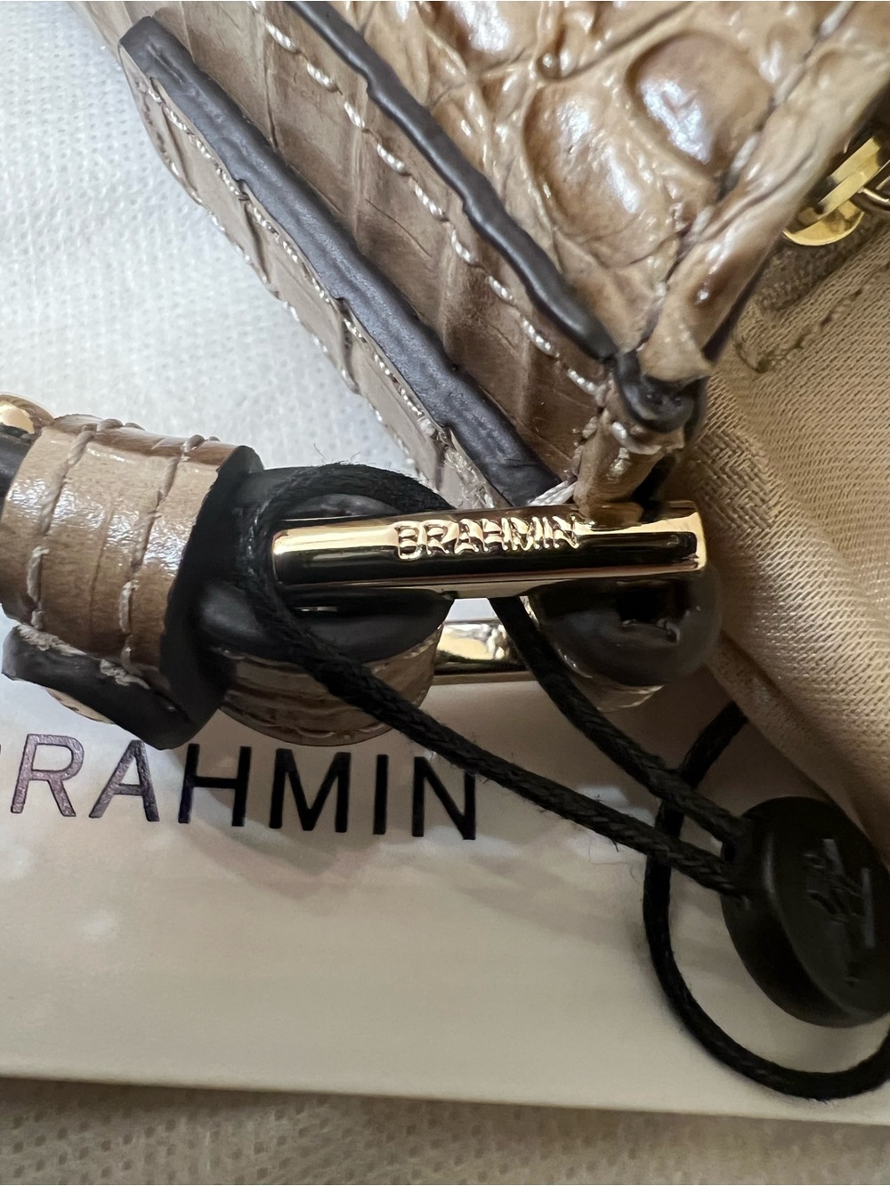 Brahmin Croc-Embossed Crossbody NWT - Picture 12 of 15